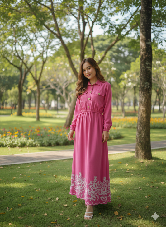 The Saffron Meadow Maxi Dress